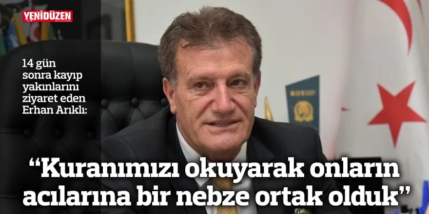 “Kuranımızı okuyarak onların acılarına bir nebze ortak olduk”