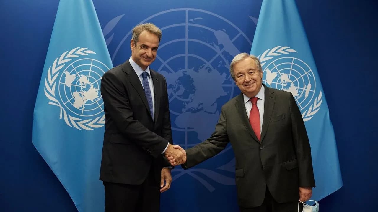 Guterres ile Miçotakis New York’ta Kıbrıs sorununu görüştü
