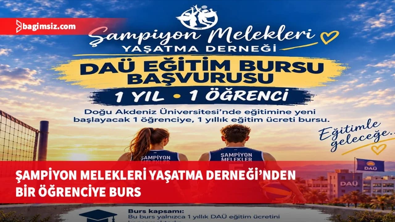 Şampiyon Melekleri Yaşatma Derneği’nden bir öğrenciye bir yıllık DAÜ bursu