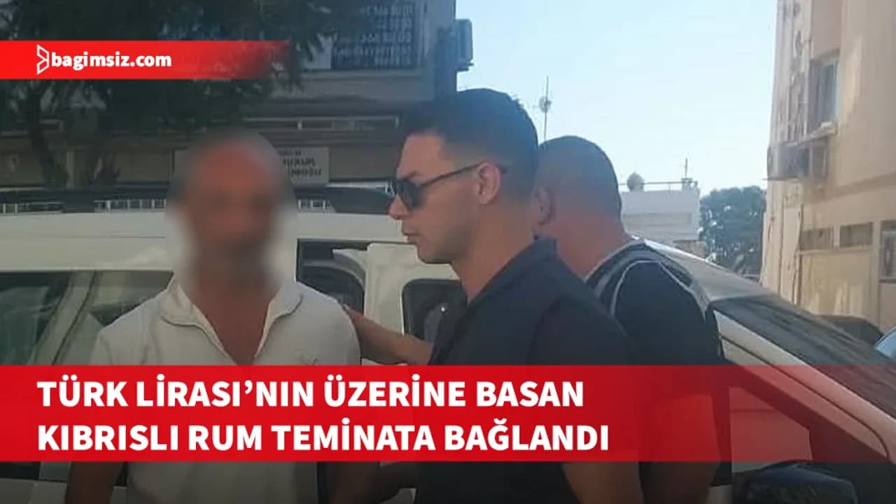 Trafik cezasını Euro ile ödeyemediği için Türk Lirasını yere atıp,ezdi!