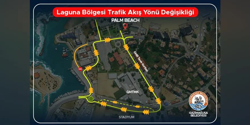 Laguna Bölgesi’nde trafik akış yönü değiştiriliyor