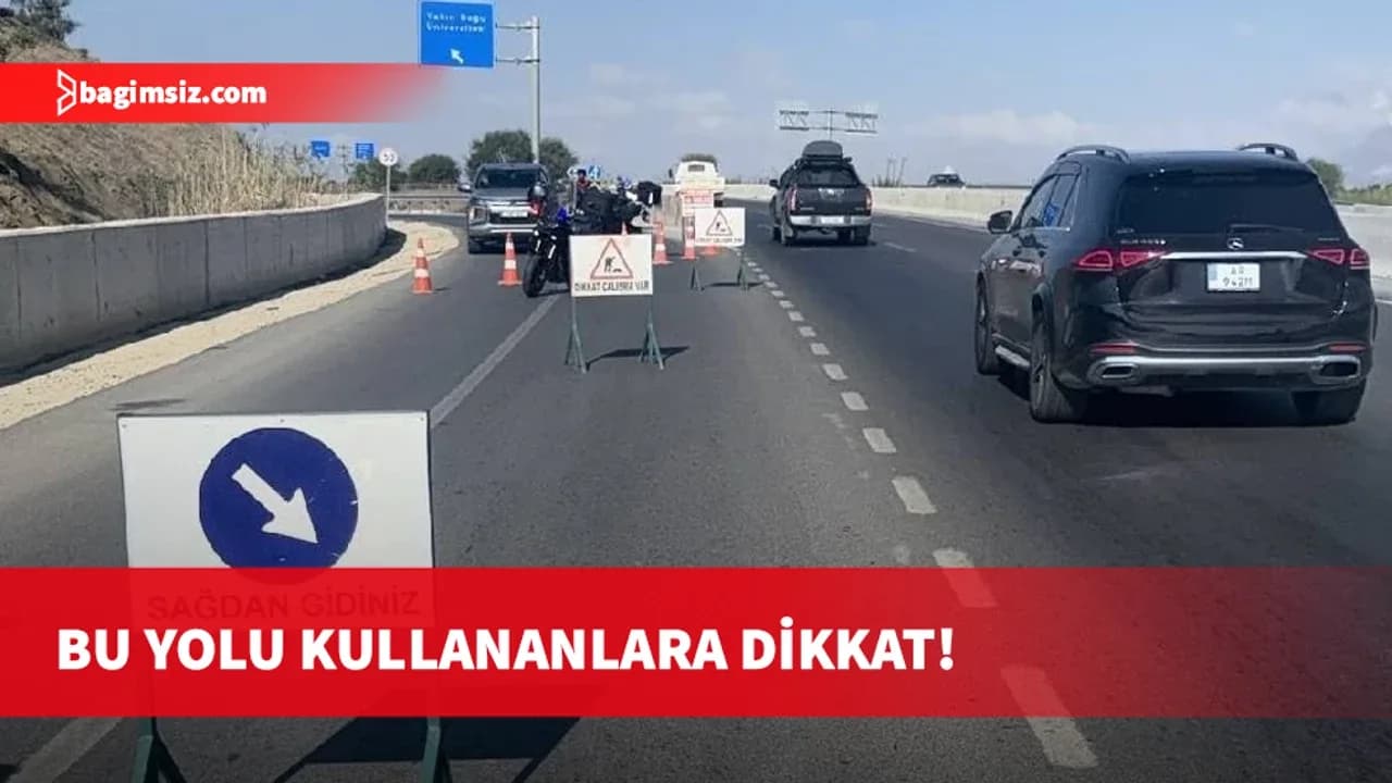Lefkoşa Kuzey Çevre Yolu'nun bir bölümü trafiğe kapatıldı