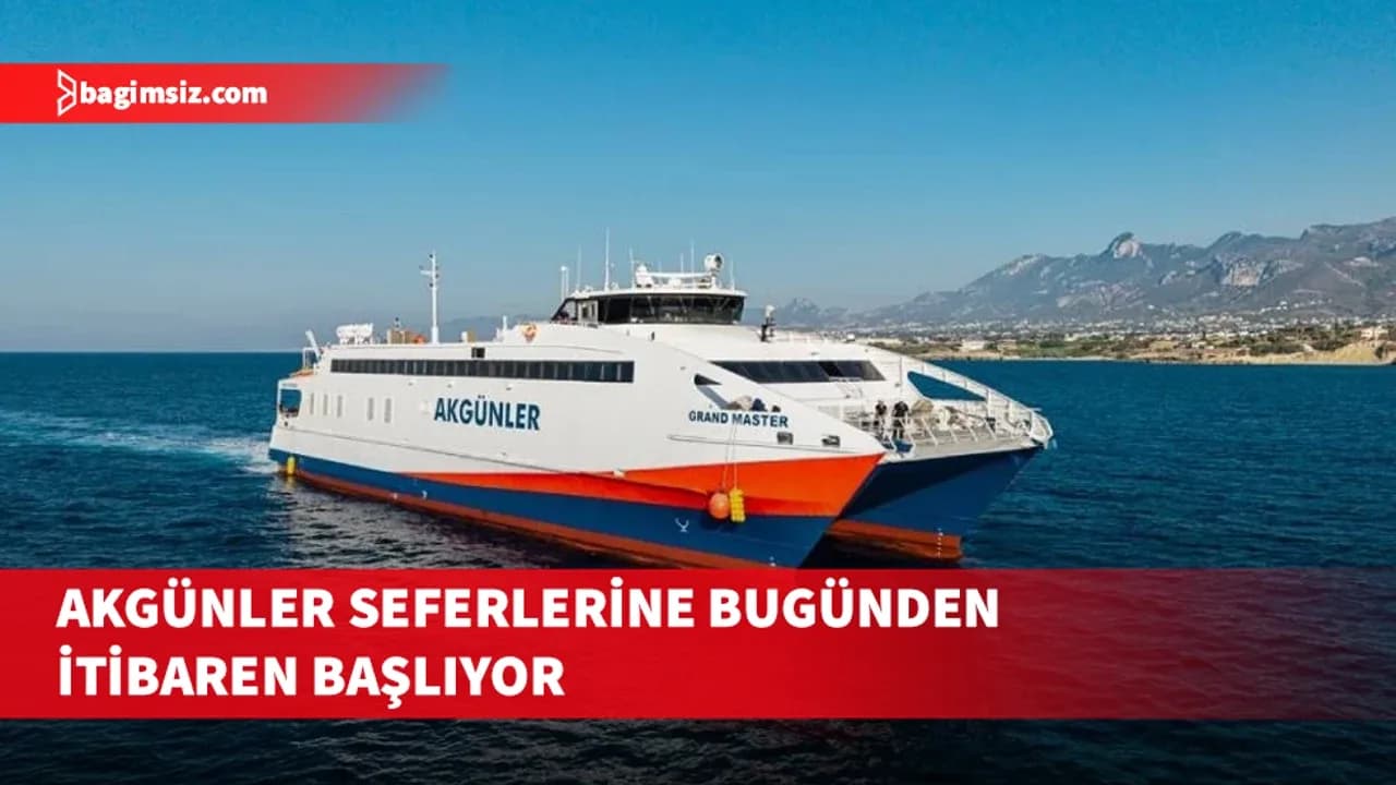 Akgünler seferlerine bugünden itibaren başlıyor