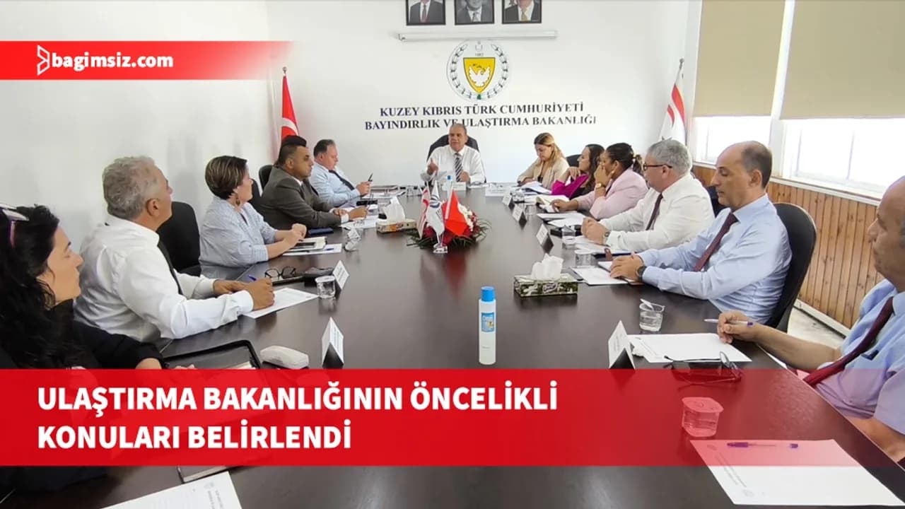 Sucuoğlu daire müdürleriyle toplandı: Limanlar ve yollar masaya yatırıldı!