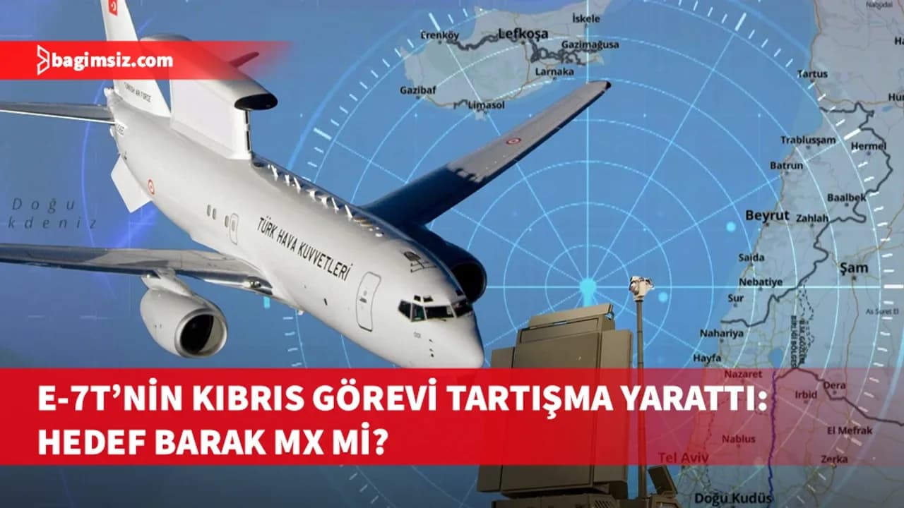 Türk Hava Kuvvetleri’nden Kıbrıs’ın Güneyinde 5 saatlik E-7T görevi