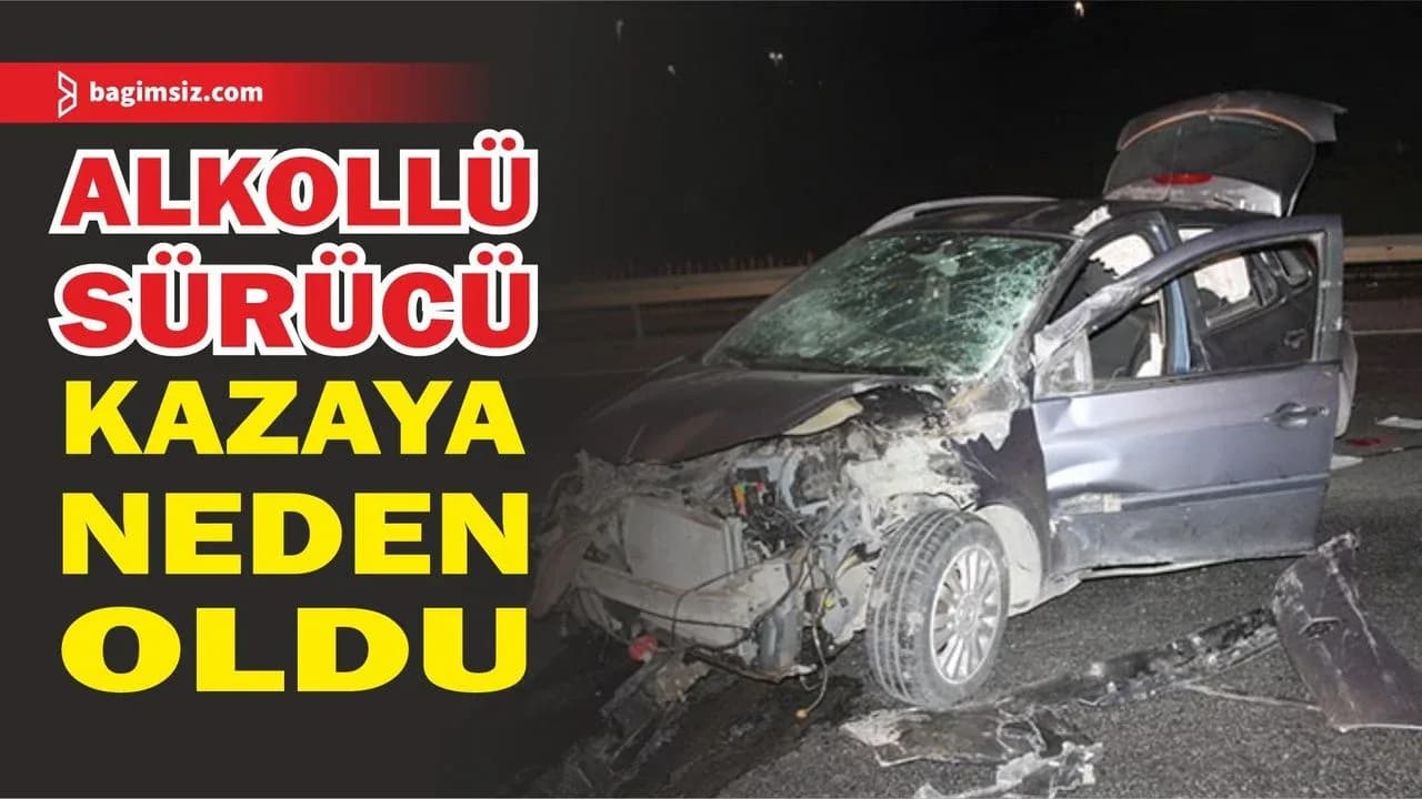 Girne ve Ercan-İskele ana yolunda trafik kazası