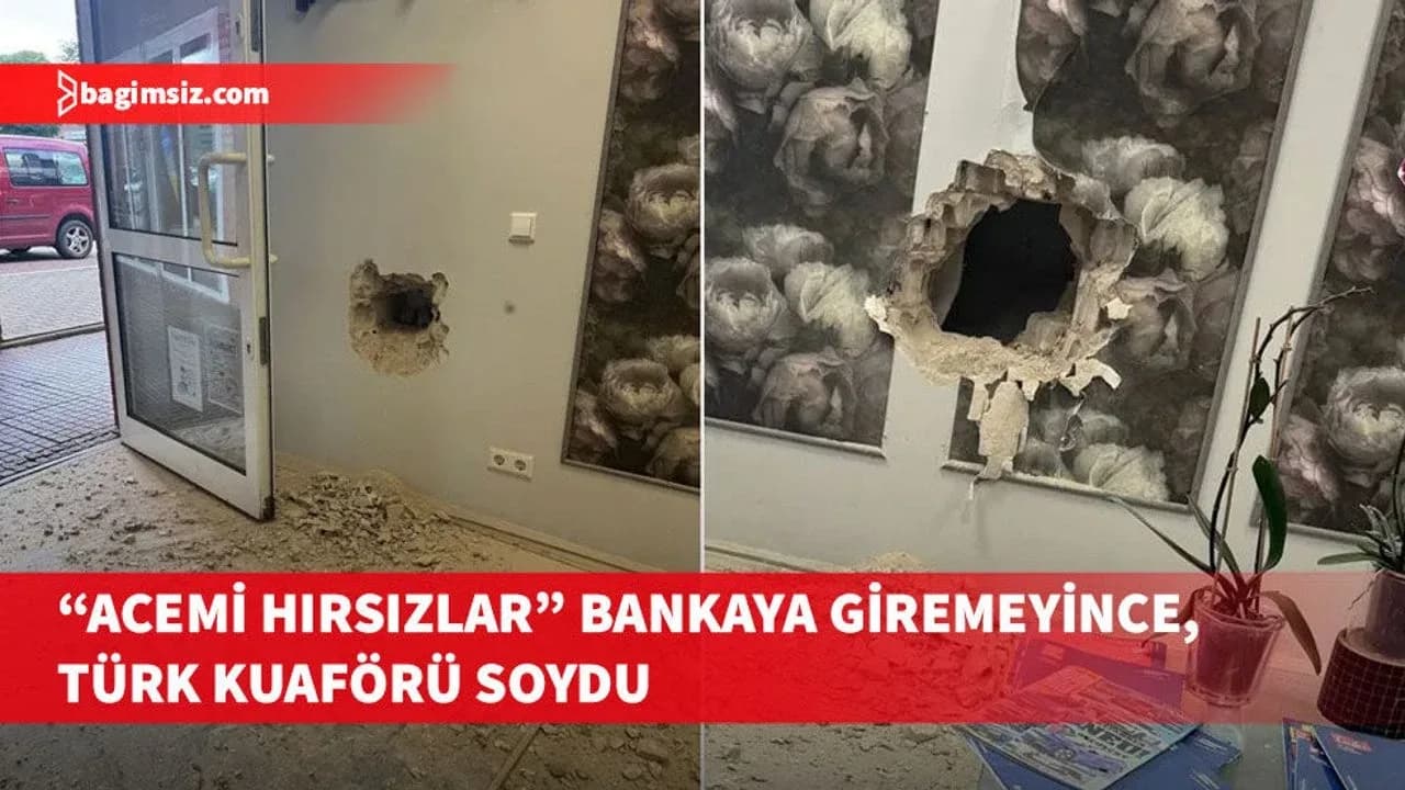 "Acemi hırsızlar" bankaya giremeyince, Türk kuaförü soydu