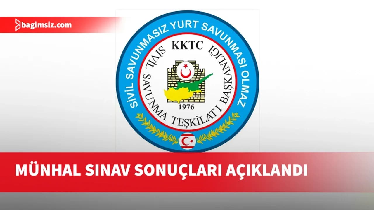 Sivil Savunma’daki münhal sınav sonuçları açıklandı