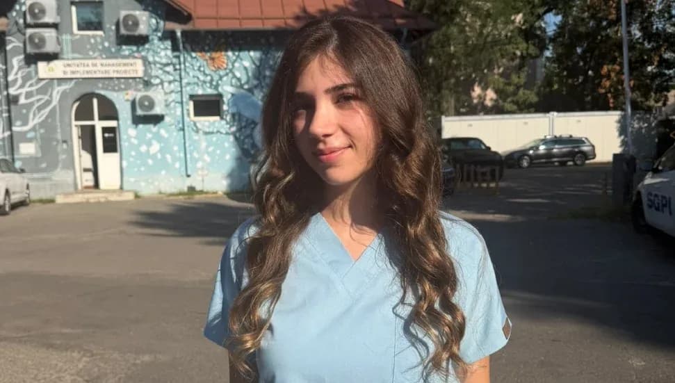 DAÜ öğrencisi Pelinsu Ağazade, Bükreş’te COVID-19 araştırmasına katıldı
