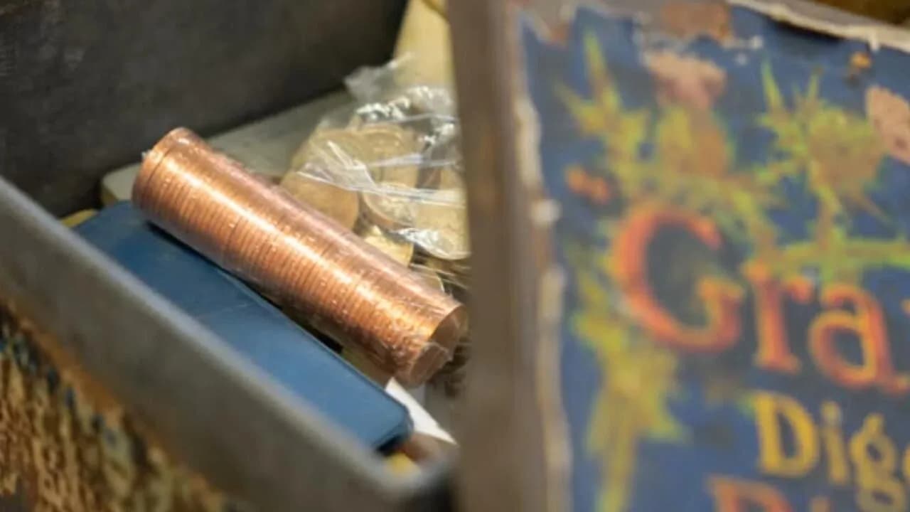 Temizlik yaparken bulduğu bisküvi kutusundan servet çıktı