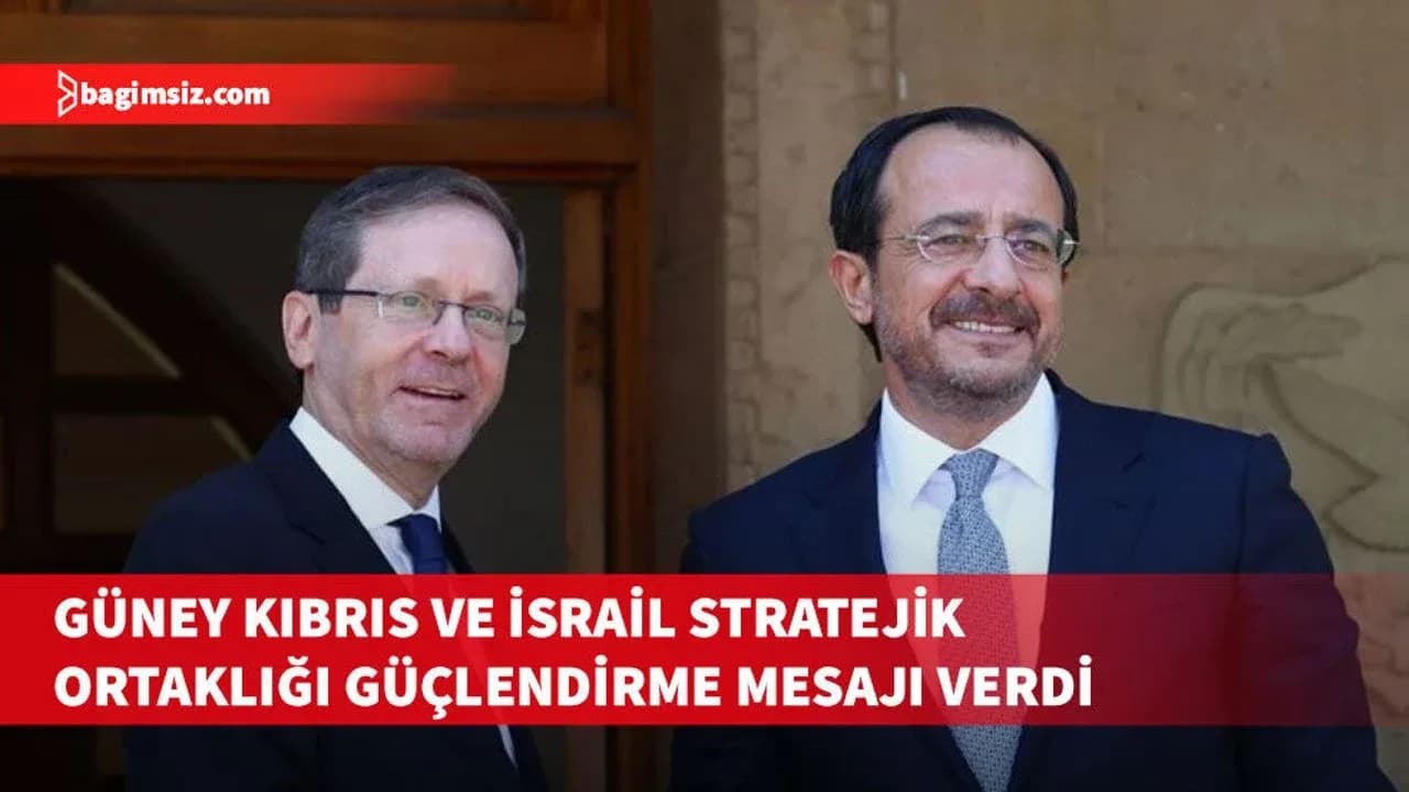Rum Yönetimi Başkanı Hristodulidis bugün İsrail Cumhurbaşkanı Herzog ile görüştü