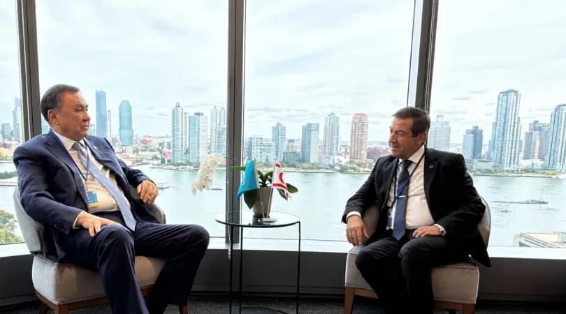 Ertuğruloğlu, Ömüraliyev ile görüştü : KKTC, Türk dünyasının ayrılmaz bir parçası