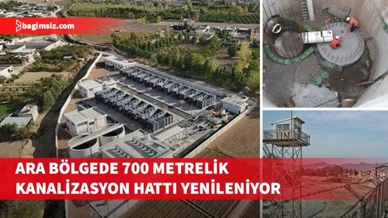 Ara bölgede 700 metrelik kanalizasyon hattı yenileniyor