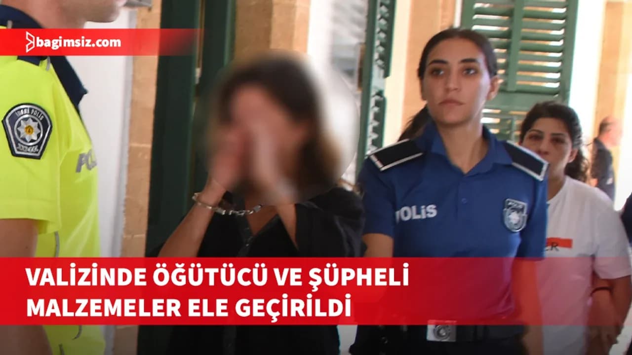 Ercan’da valizden uyuşturucu kalıntısı bulunan malzemeler çıktı: 7 gün tutuklu