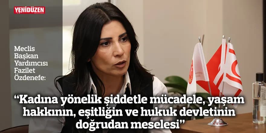 “Kadına yönelik şiddetle mücadele, yaşam hakkının, eşitliğin ve hukuk devletinin doğrudan meselesi”