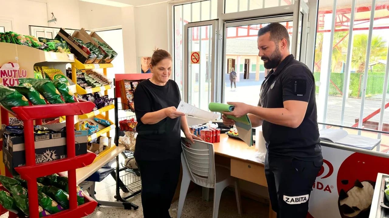 Geçitkale-Serdarlı’da 6 okul kantinine gıda denetimi