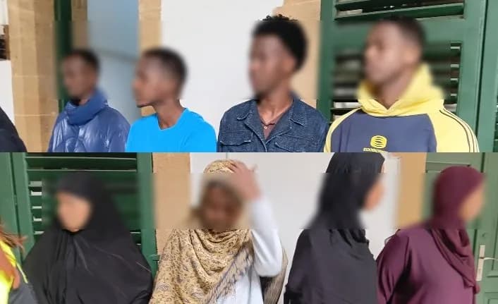 Güneye geçmeye çalışan 8 Somalili yakalandı