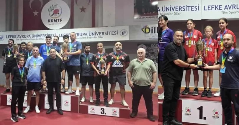 KTSYD Masa Tenisi Kupası sahiplerini buldu; Şampiyon LAÜ VE GAÜ
