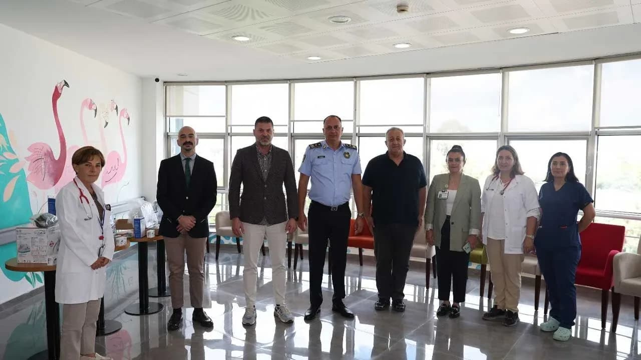 Polislerden Çocuk Onkoloji Servisi’ne anlamlı destek