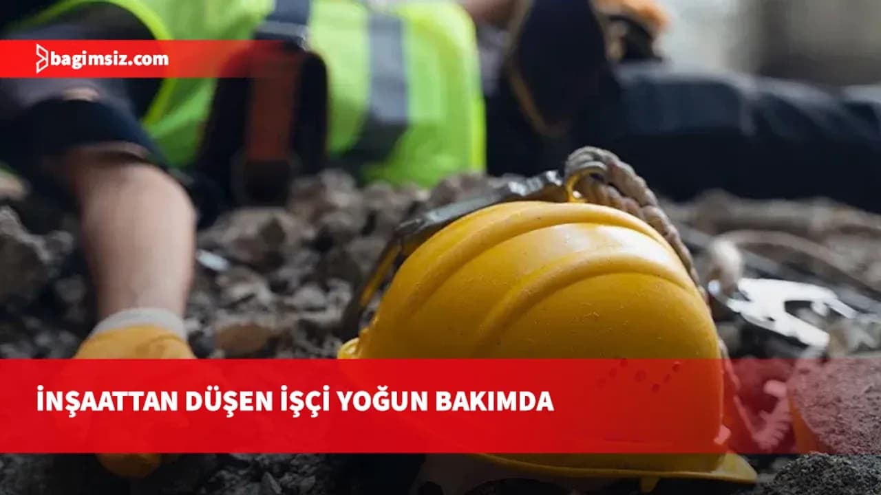 Gönyeli'de iş kazası: 2 metreden zemine düşen inşaat işçisi beyin kanaması geçirdi