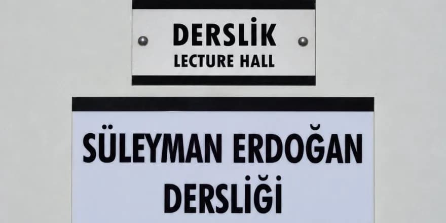 Süleyman Erdoğan’ın adı öğrencisi olduğu Yakın Doğu Üniversitesi’nde yaşayacak