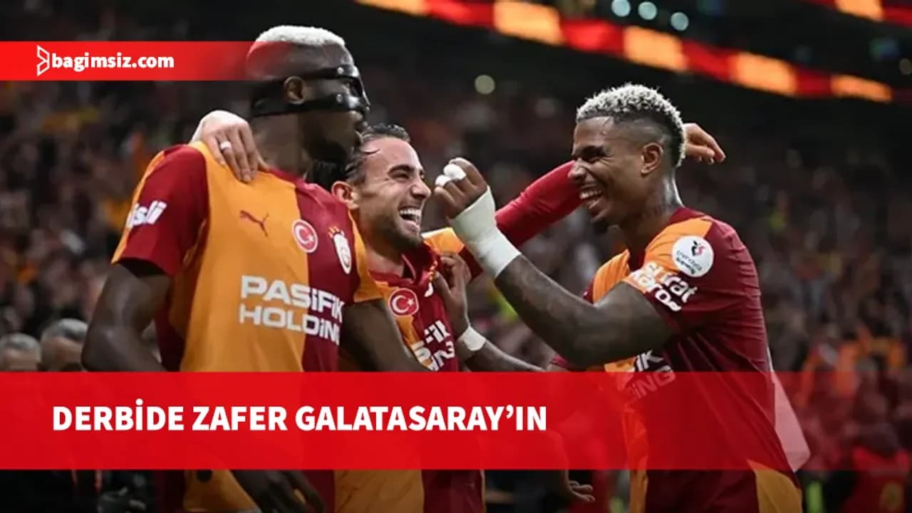 Galatasaray sahasında Fenerbahçe'yi 2-1 mağlup etti