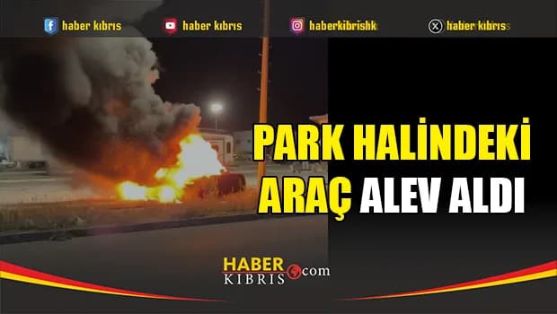 Alayköy'de Park Halindeki Araç Alev Aldı