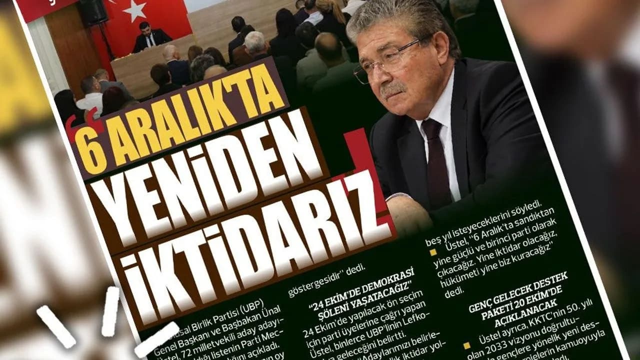 17 EKİM 2026 KIBRIS GERÇEK MANŞET