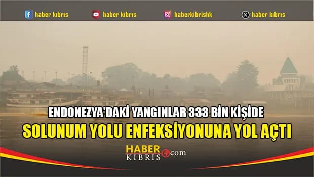 Endonezya'daki yangınlar 333 bin kişide solunum yolu enfeksiyonuna yol açtı