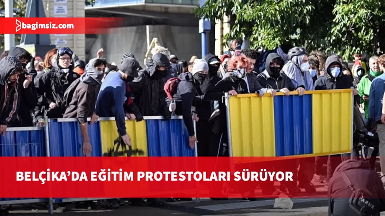 Belçika'da eğitim reformlarına karşı protestolara polis müdahalesi