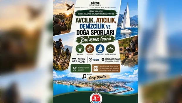 Girne'de "Avcılık, Atıcılık, Denizcilik ve Doğa Sporları Buluşma Günü" düzenleniyor