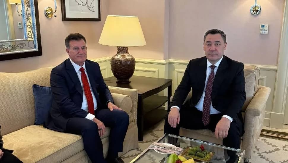 Erhan Arıklı, Kırgızistan Cumhurbaşkanı Sadır Caparov ile Ankara’da görüştü
