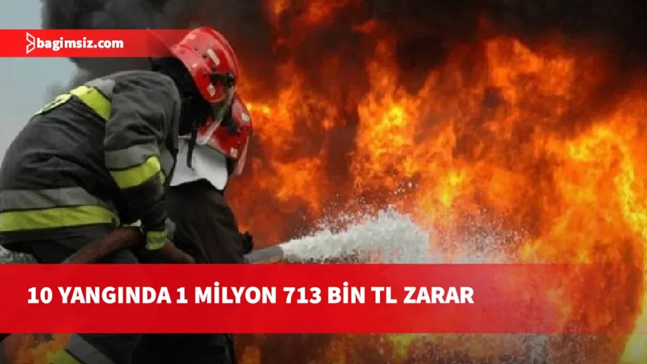İtfaiye bir haftada 10 yangına ve 16 özel olaya müdahale etti