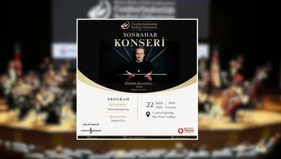 Cumhurbaşkanlığı Senfoni Orkestrası’ndan sonbahar konseri