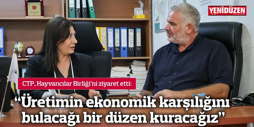 “Üretimin ekonomik karşılığını bulacağı bir düzen kuracağız”