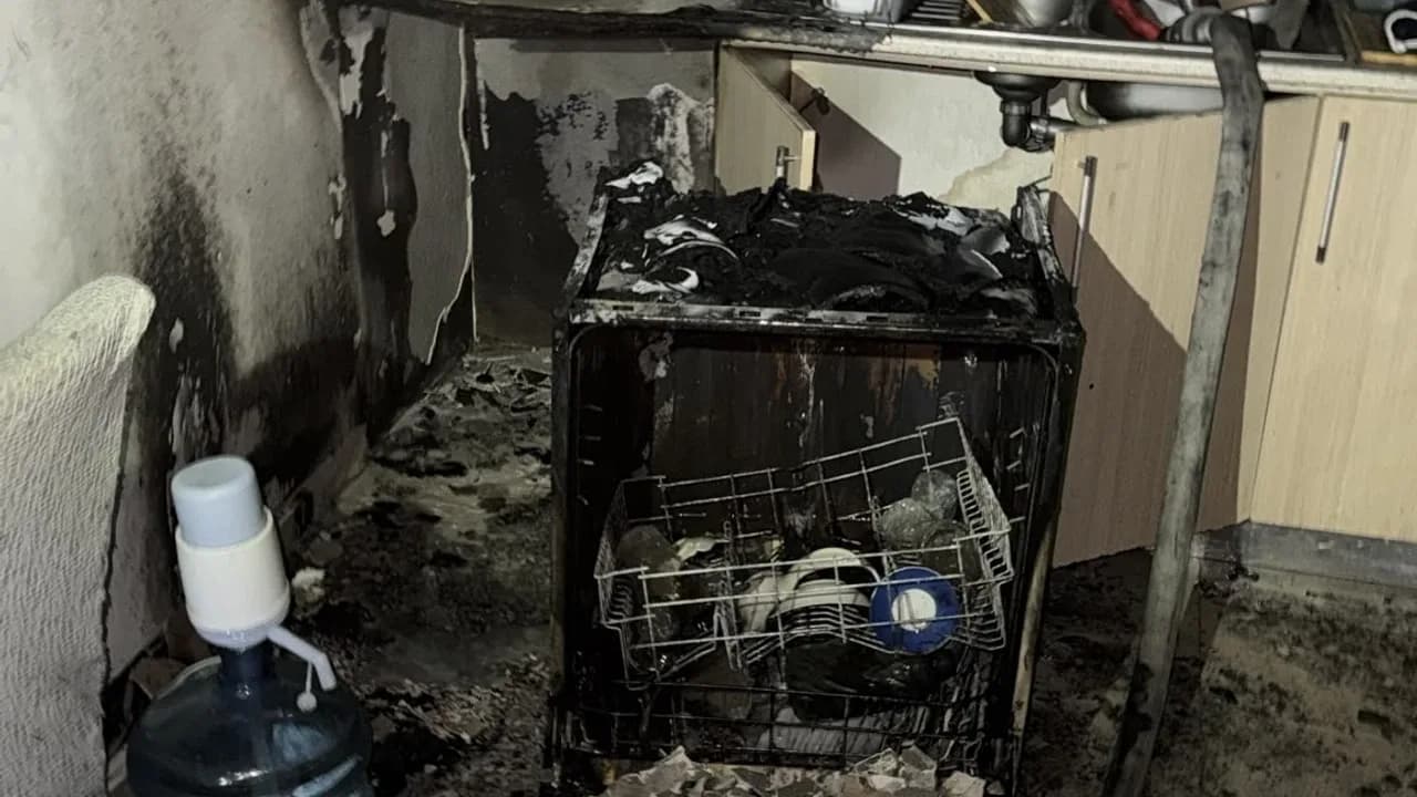 Gönyeli’de bulaşık makinesi yangına neden oldu