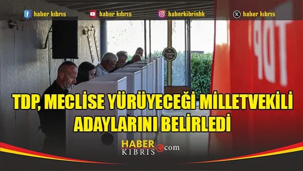 TDP, Meclise Yürüyeceği Milletvekili Adaylarını Belirledi