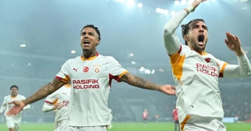 Galatasaray, Lille deplasmanında 4 golle güldü