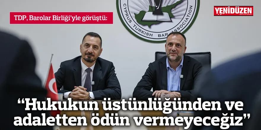 “Hukukun üstünlüğünden ve adaletten ödün vermeyeceğiz”