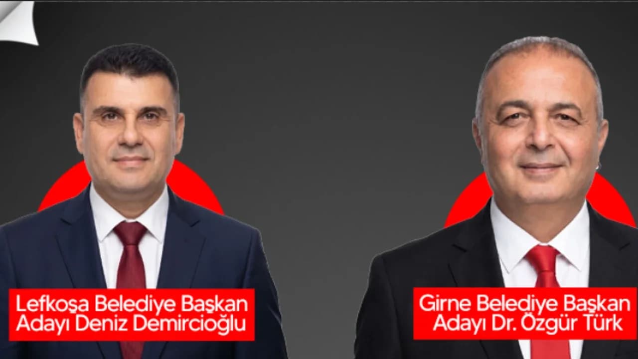 DP’nin Lefkoşa adayı Deniz Demircioğlu, Girne adayı Dr. Özgür Türk oldu