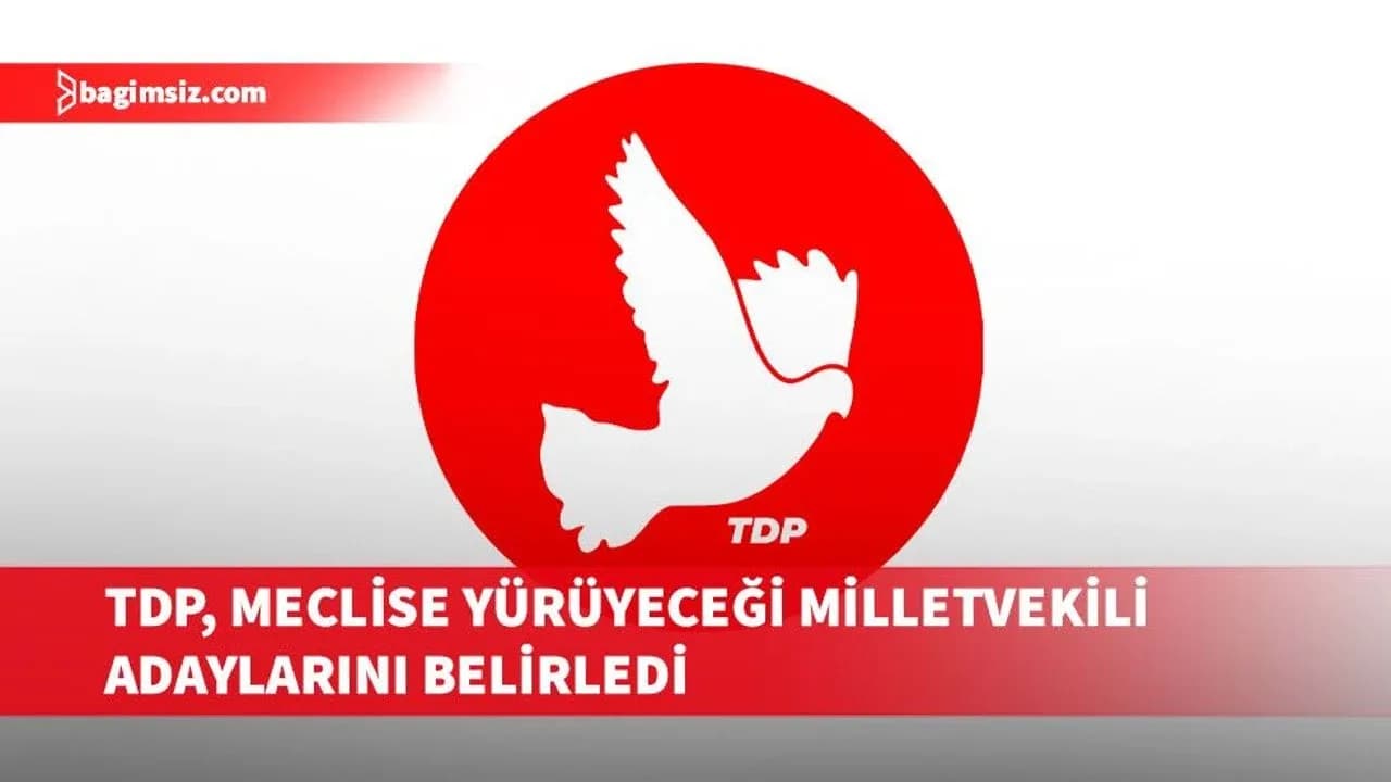 TDP, meclise yürüyeceği milletvekili adaylarını belirledi