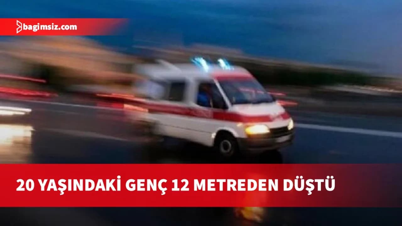 Girne’de korkutan olay: 20 yaşındaki genç 12 metreden düştü