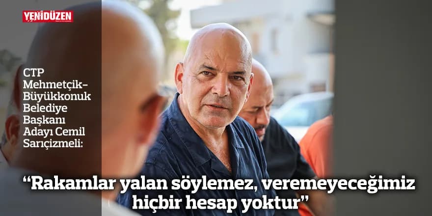 “Rakamlar yalan söylemez, veremeyeceğimiz hiçbir hesap yoktur”