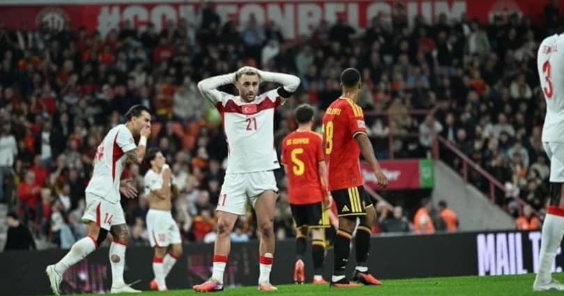 Türkiye A milli Futbol takımı Belçika’ya mağlup oldu
