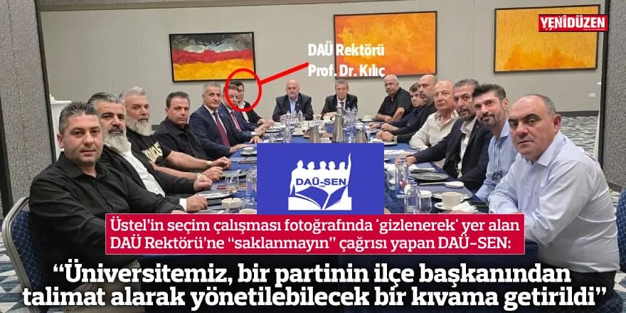 “Üniversitemiz, bir partinin ilçe başkanından talimat alarak yönetilebilecek bir kıvama getirildi”
