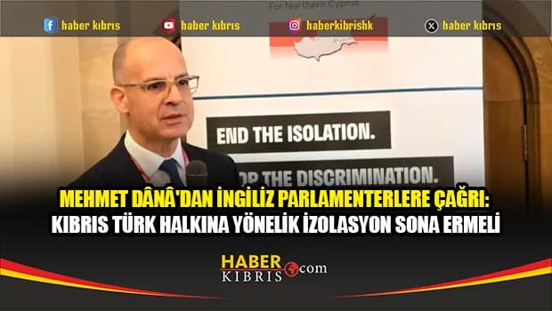 Dânâ, İngiliz Parlamentosunda konuştu: Birleşik Krallık'tan tarafsız yaklaşım bekliyoruz