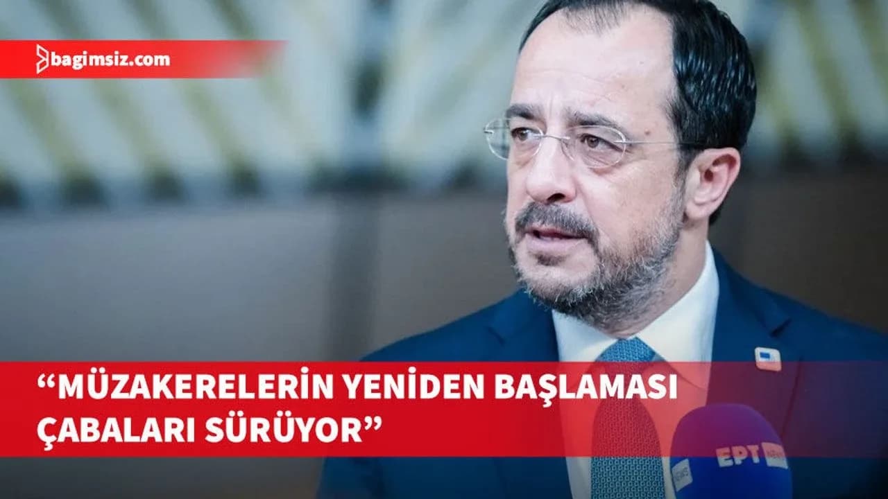 Hristodulidis, Kıbrıs sorunuyla ilgili müzakerelerin yeniden başlaması çabasının devam ettiğini belirtti