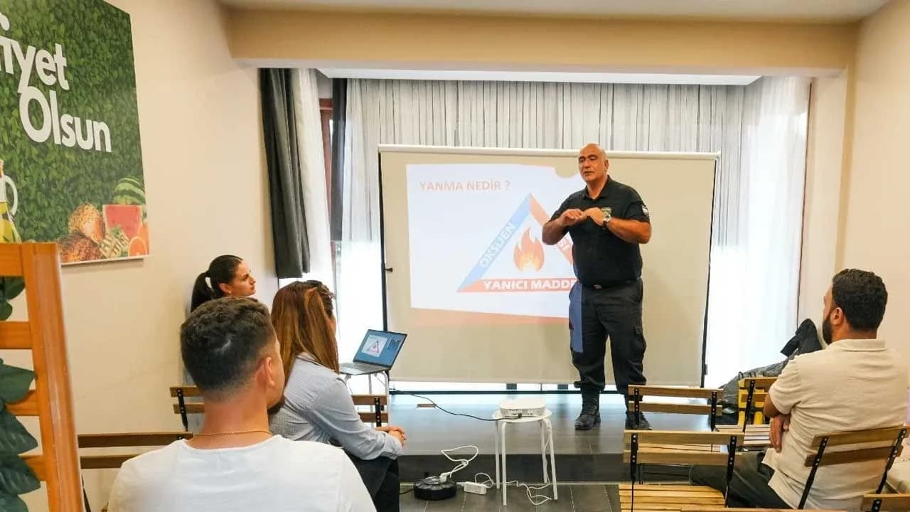 POLVAK, öğrencilere yangın güvenliği konusunda eğitim verdi