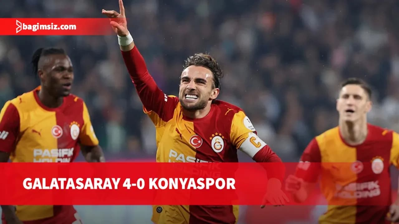 Galatasaray Konya'da farka koştu: 4-0