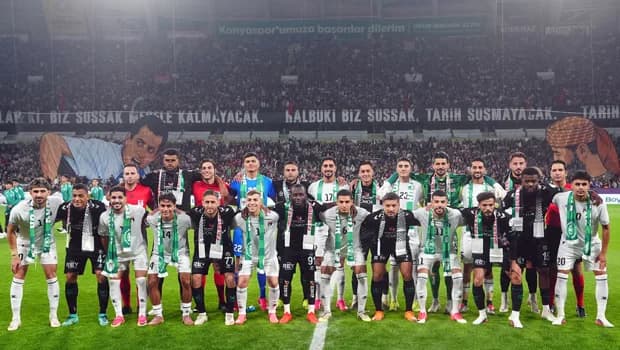 Konya'da Filistin ile dayanışma için tarihi maç